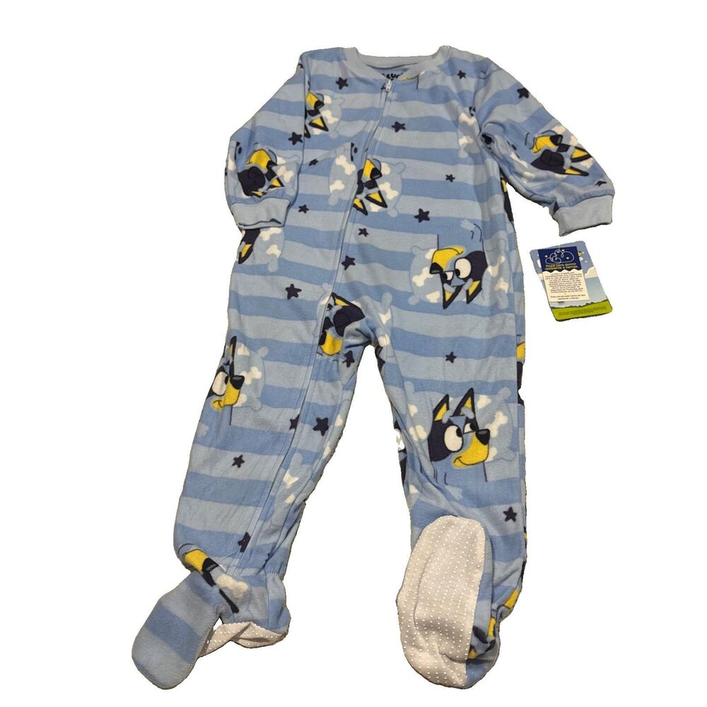 Bluey Toddler Unisex One Piece Sleeper Pajamas, Sizes 3T